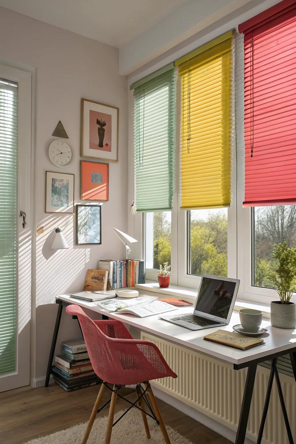 Bright coverings injecting character into any space.