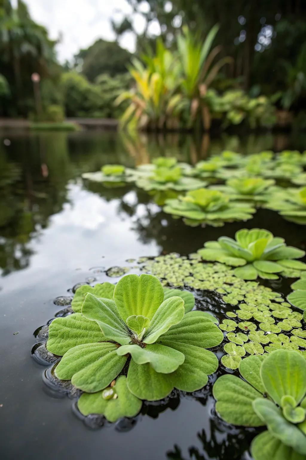 Aqua Cabbage delivers natural purification and an opulent look to the pond.