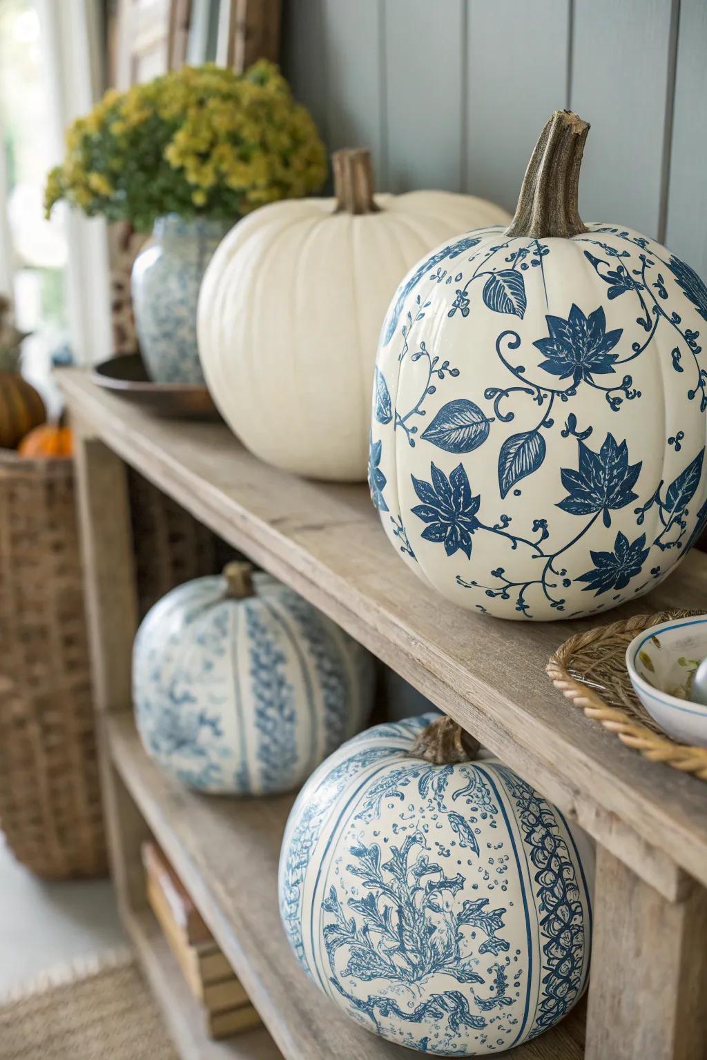 Usher sophistication through Eastern-inspired gourds.