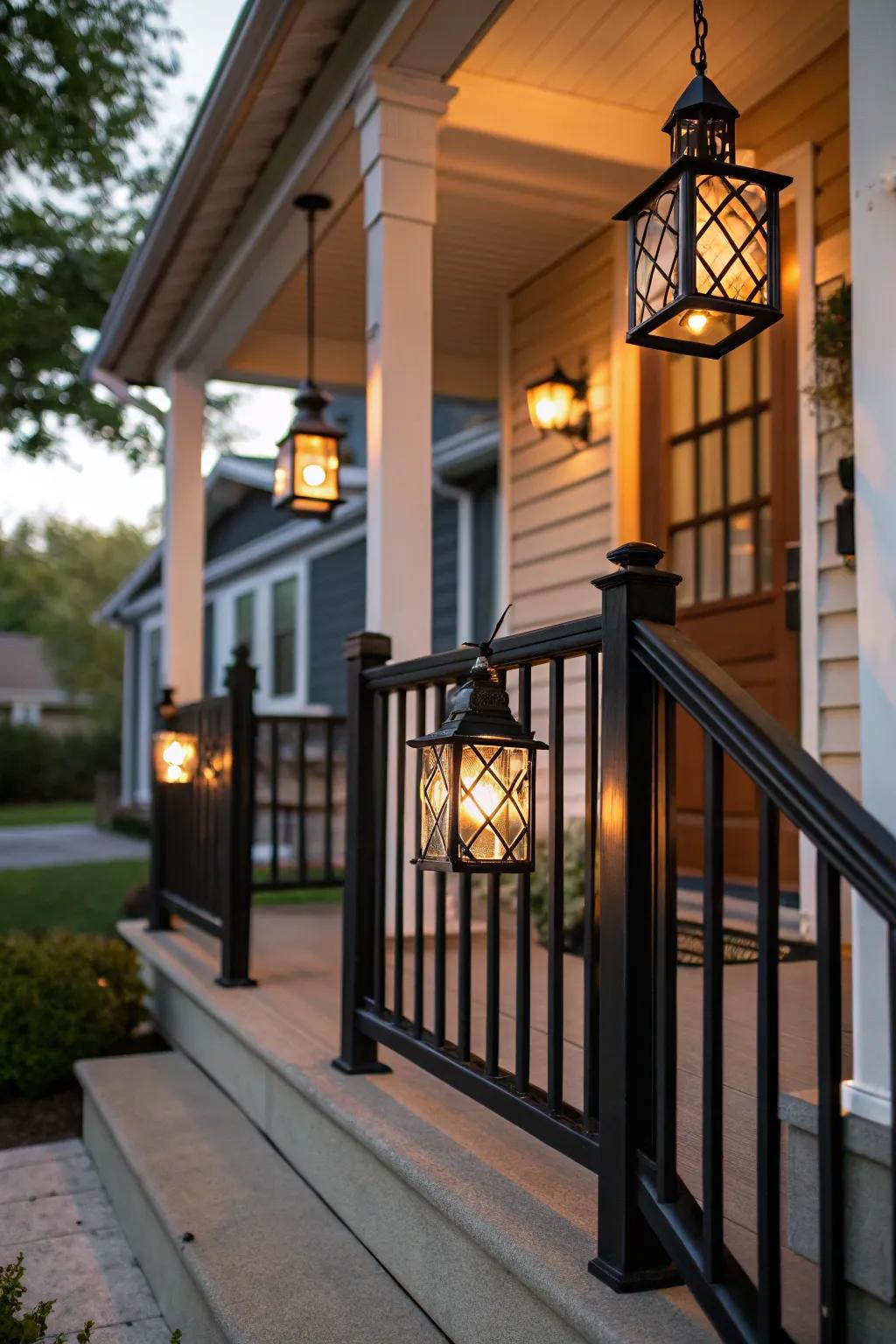 Spark lighting enhances the charm and practicality of your porch.