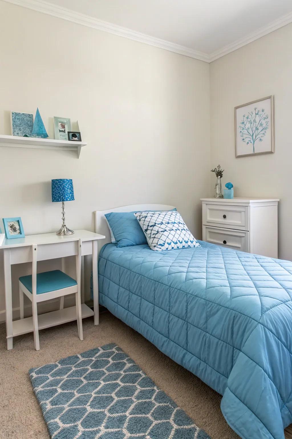 Simple design creates a calm and clutter-free space.