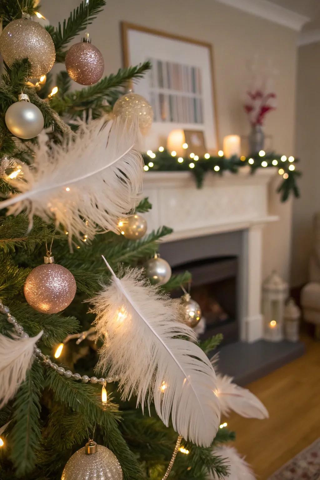 Plumes append unique texture and capriciousness.