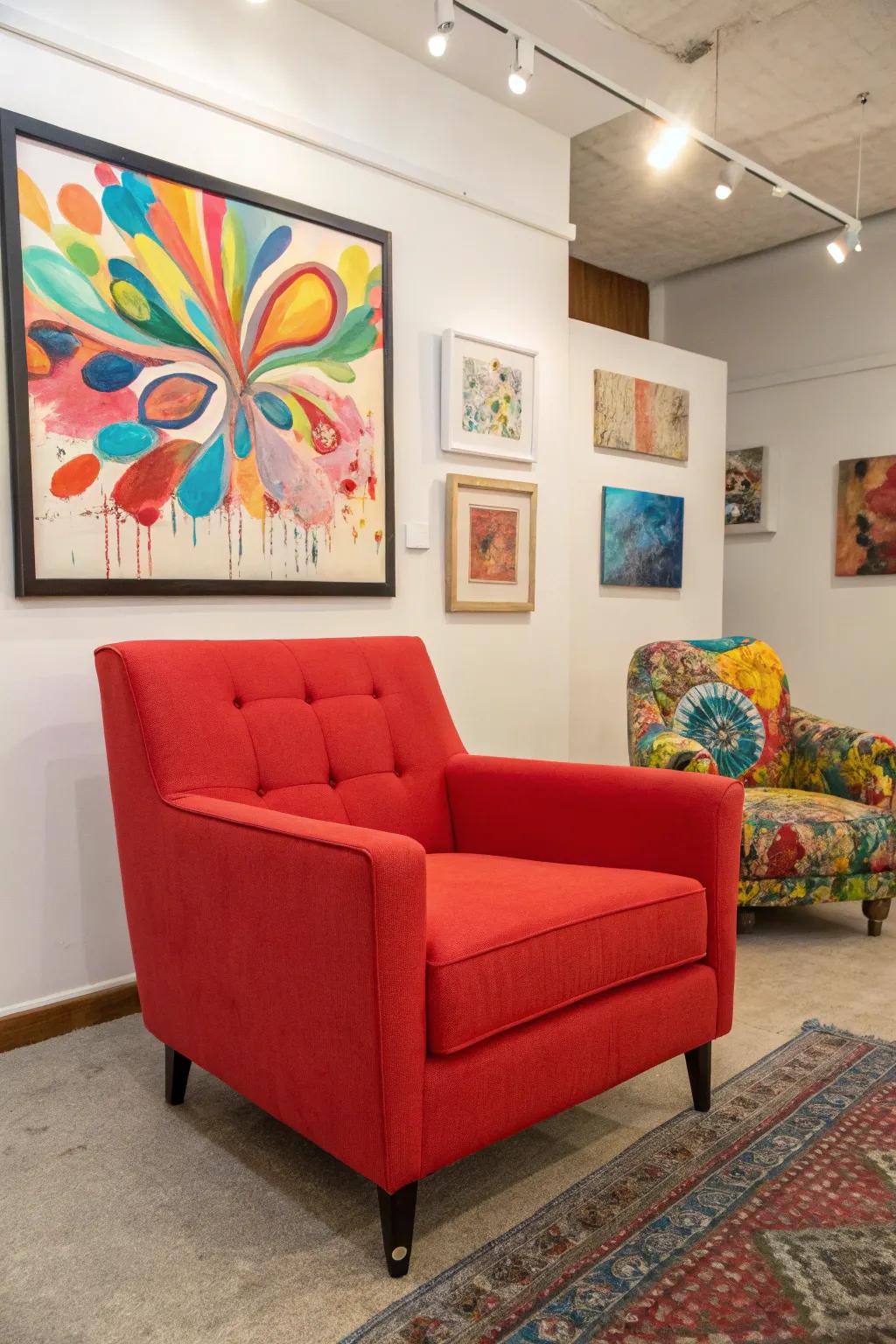 Unforeseen color bursts inject excitement into your design.