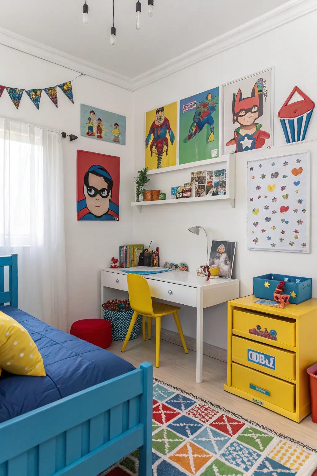 Pristine and airy with hued touches.