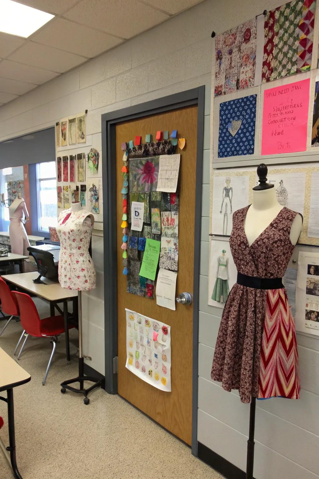 Step into elegance through a fashion-focused career doorway.