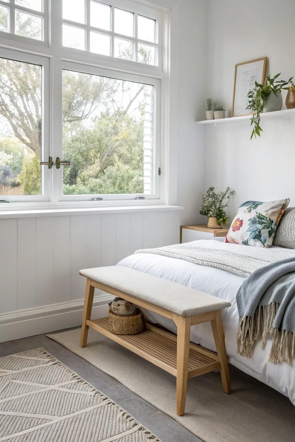 A snug nook for relaxation.