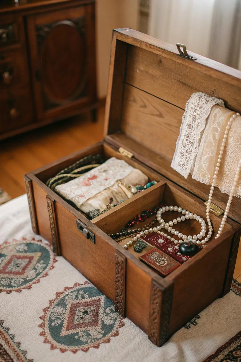 Your family heirlooms are best protected in a cedar chest.