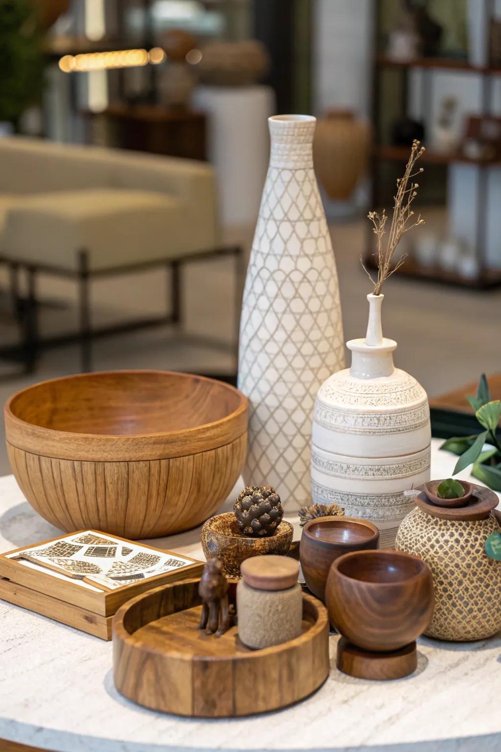 Texture fusion lends depth and interest to your decor.