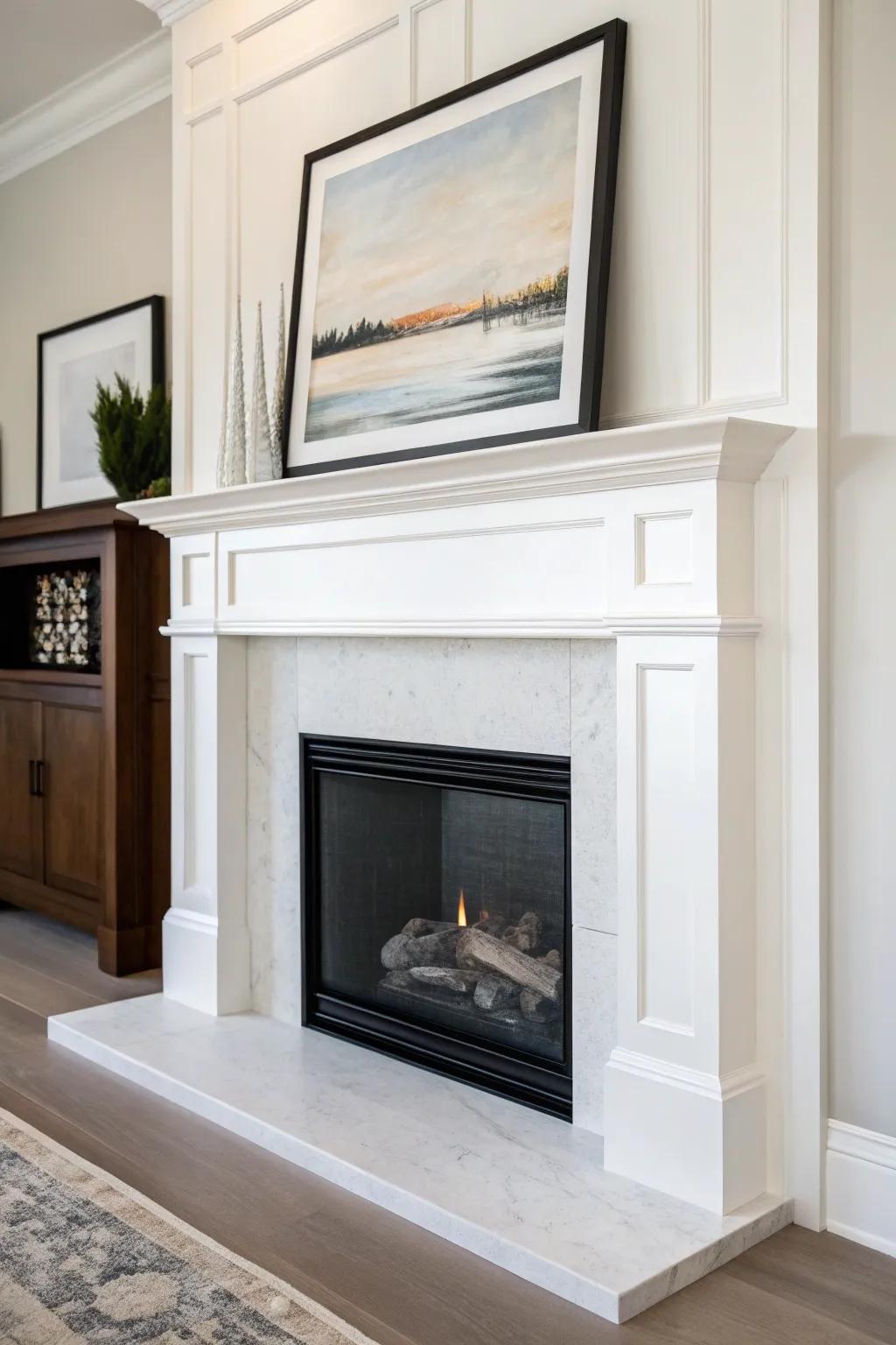 A minimalist approach featuring a striking piece crafts modern elegance.