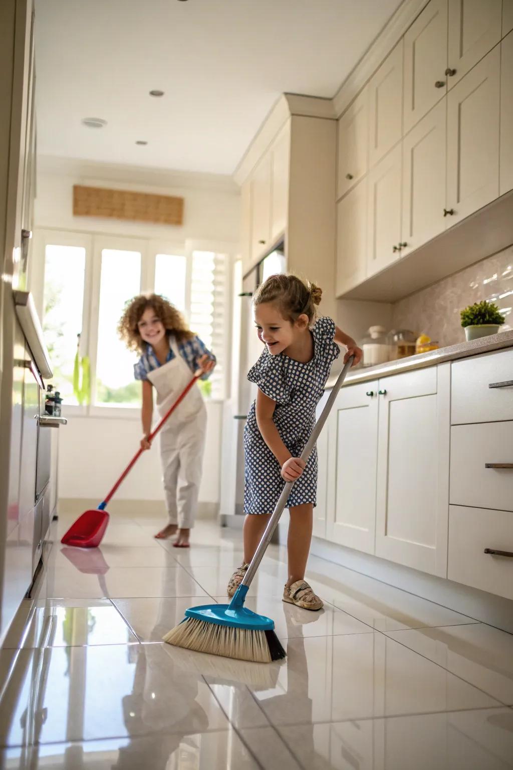 Transform sweeping into a delightful and harmonized activity.