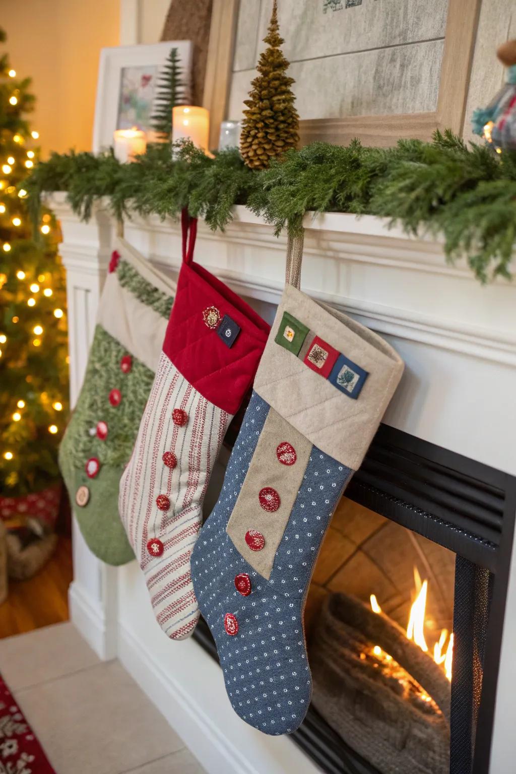 Interactive stockings provide a fun, tactile experience for kids.