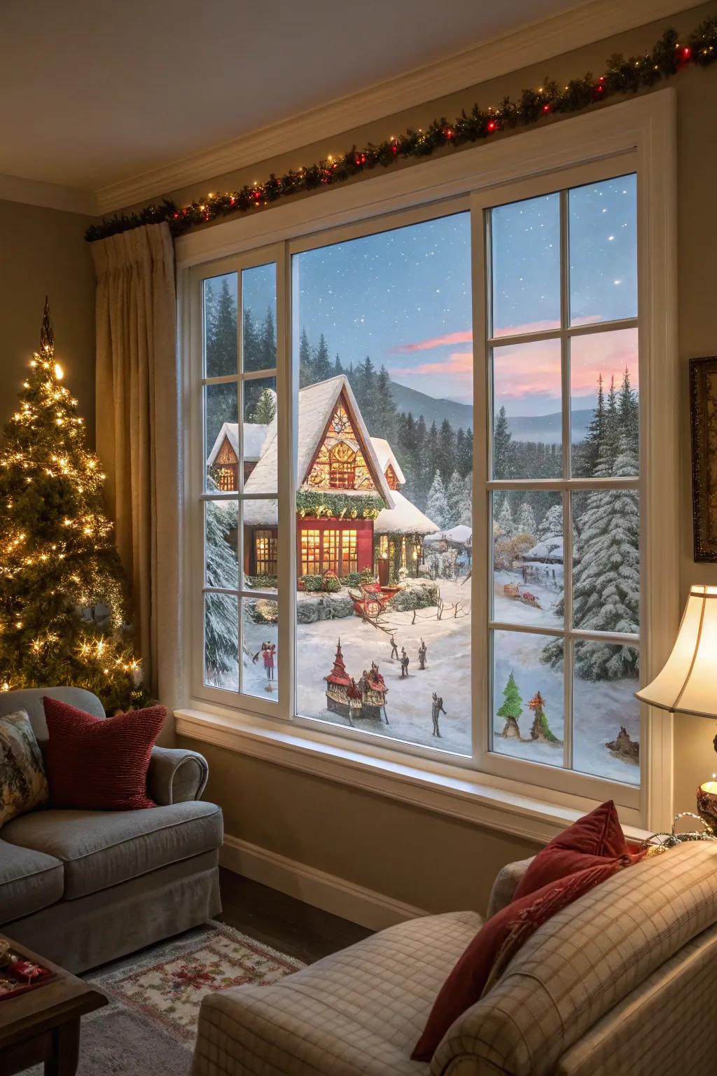 Envision the magic of the Arctic Circle on your window.