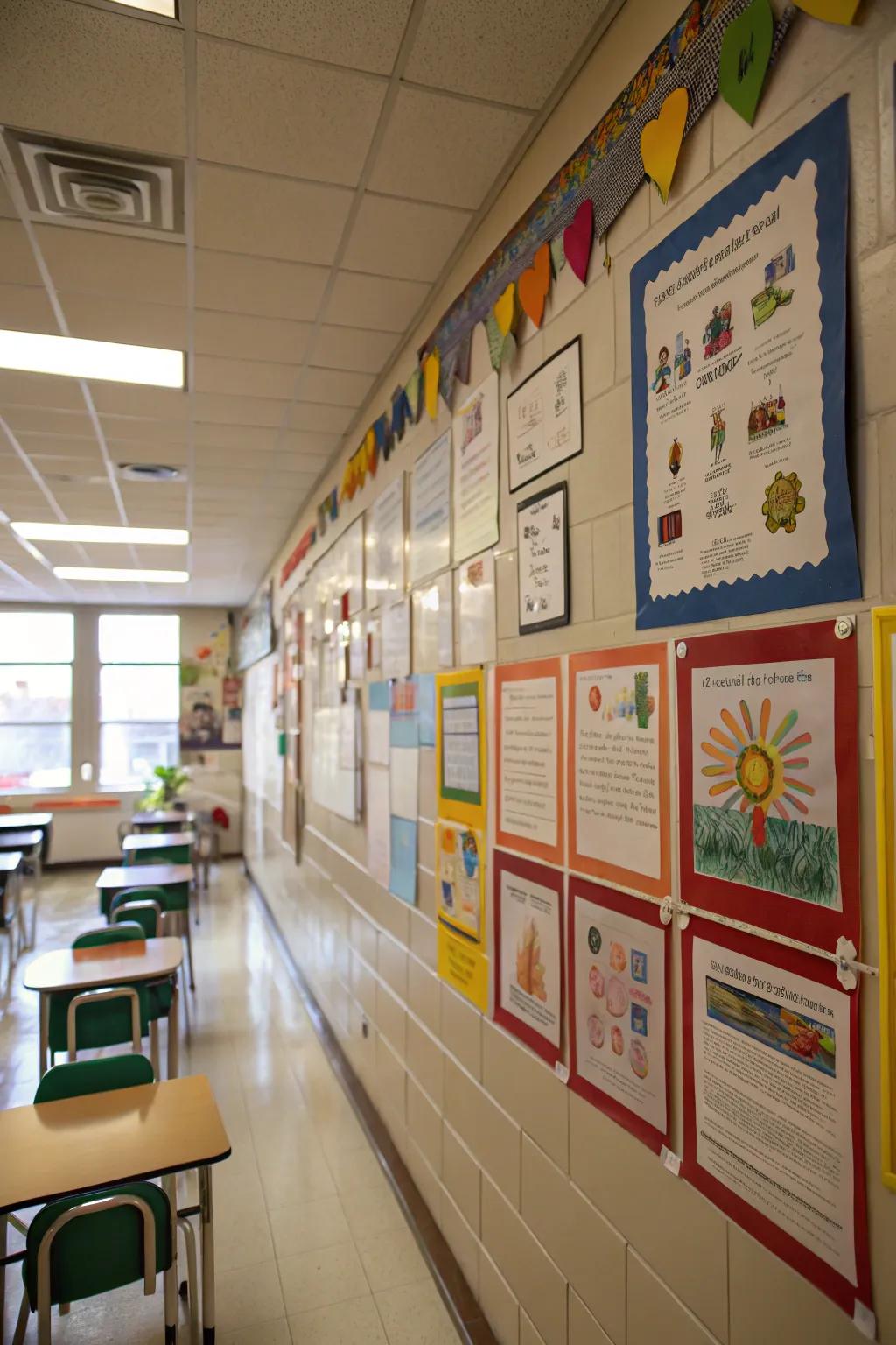 Showcasing student work boosts pride and motivation.