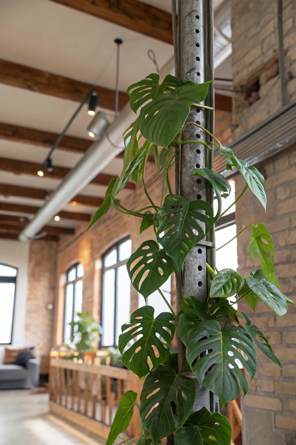 Achieve industrial elegance with metal rods