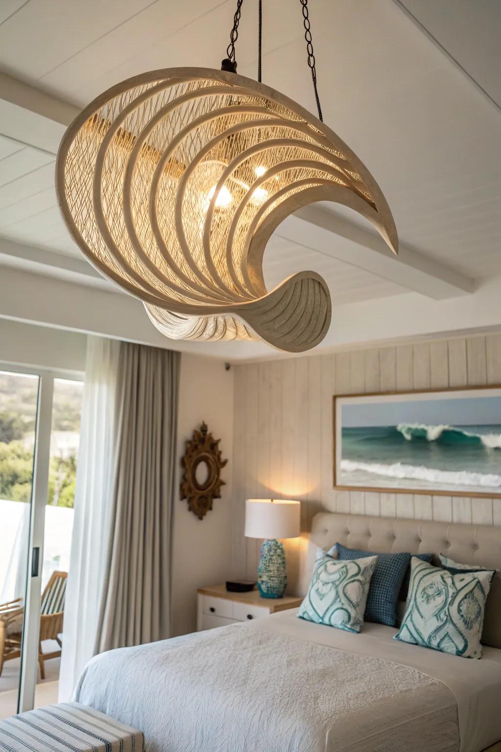 Sea motion-inspired designs add a dynamic touch to your coastal decor.