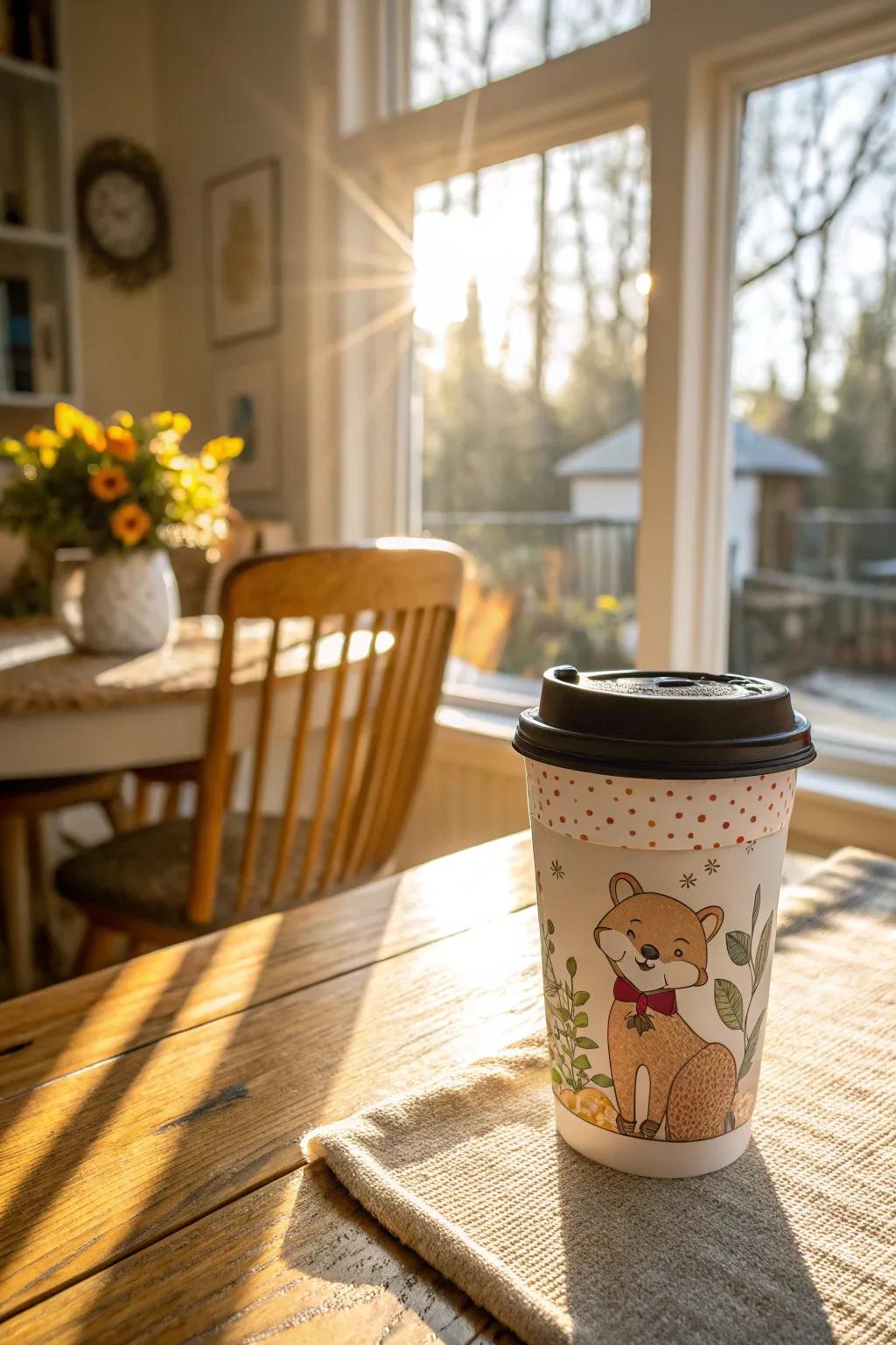 Add a fun twist to your coffee drinking routine using cups sporting charming animal themes.