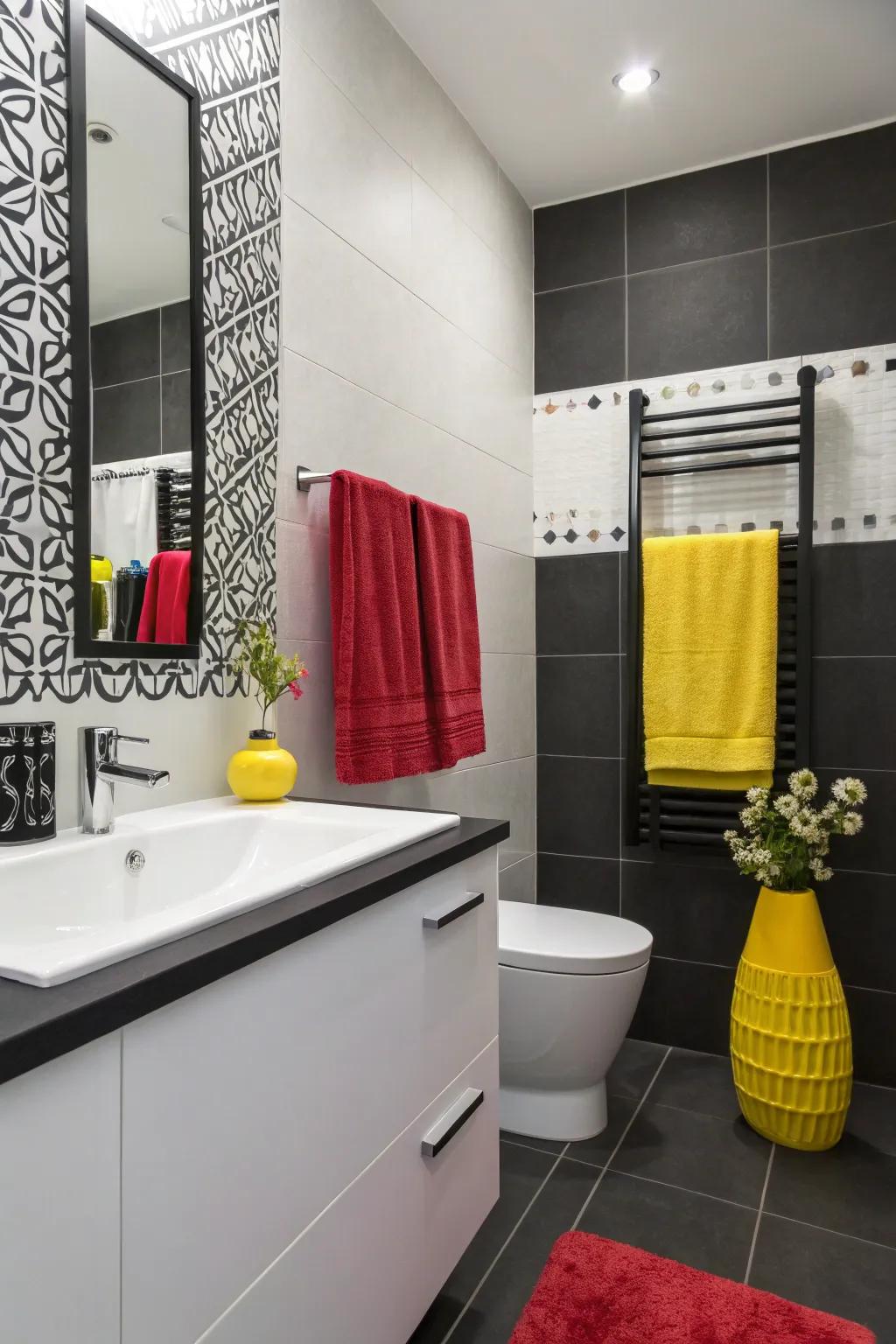 A monochrome foundation with playful surprises.