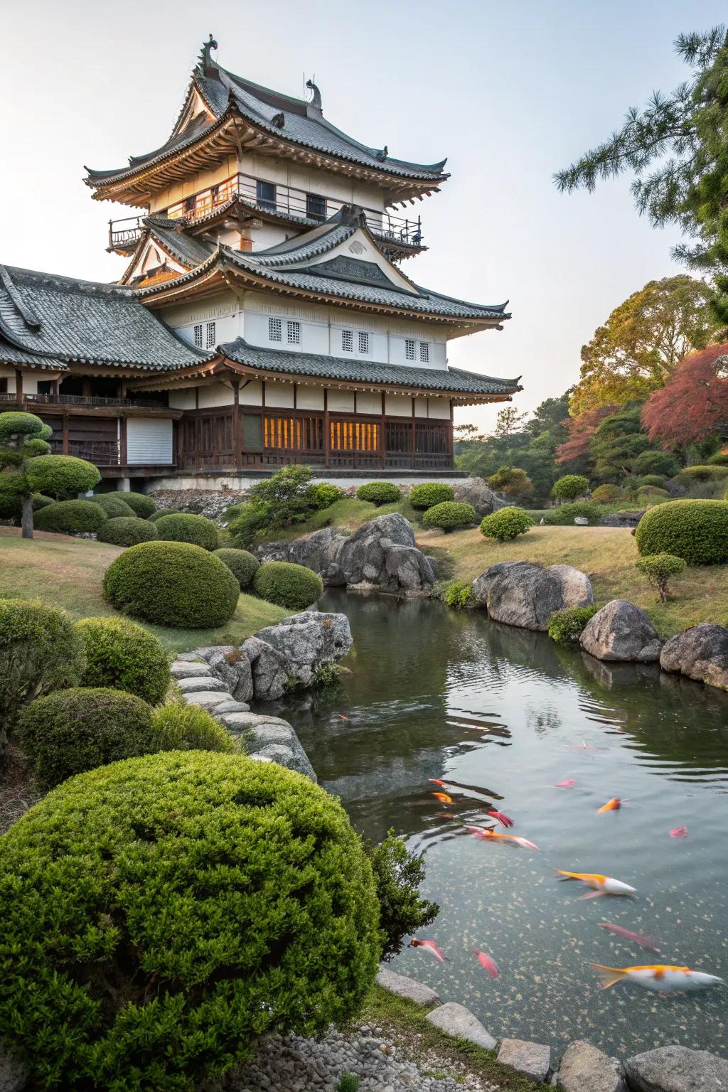 Grace and serenity with Japanese influences.