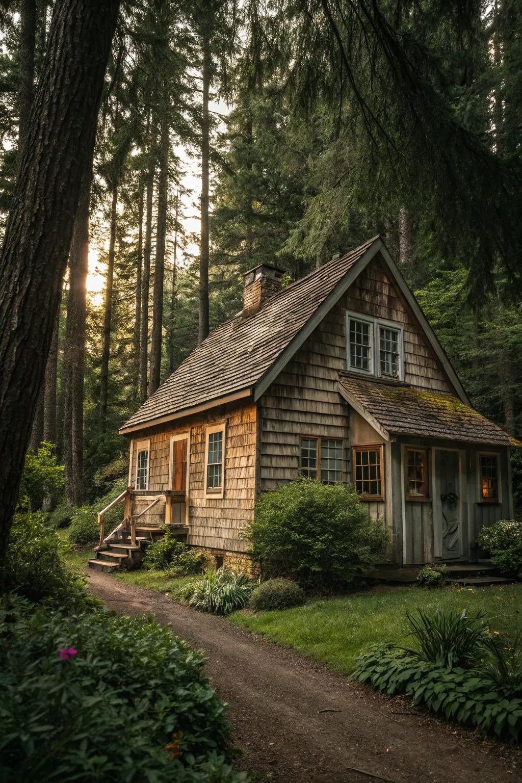 Wood shingles: a testament to the enduring beauty and character of natural materials.