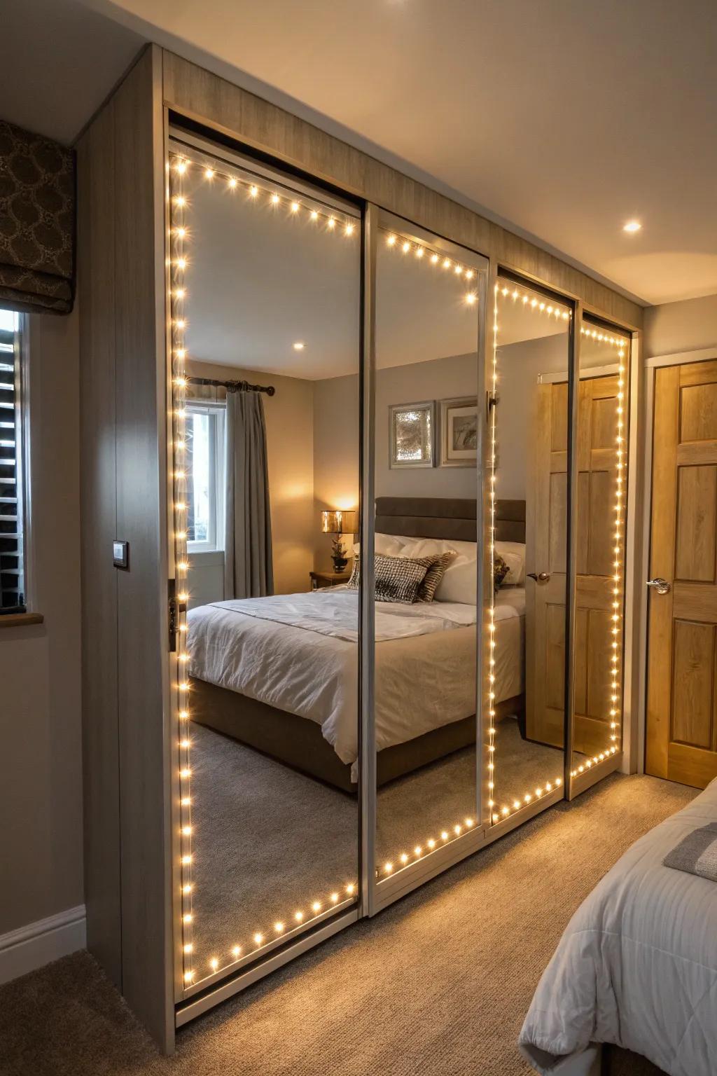 Linear lighting enhances ambiance and delivers a comforting glow.