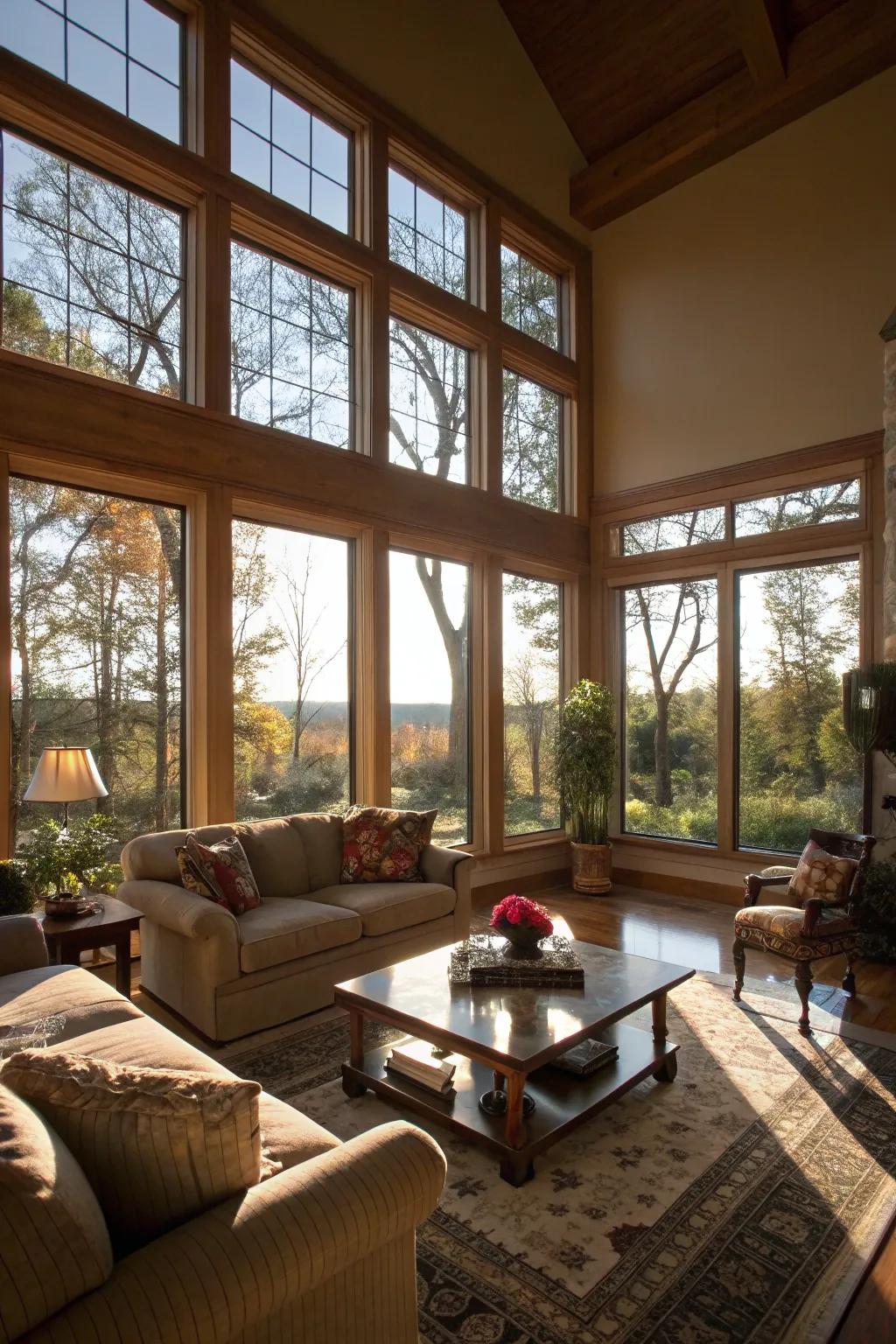 Optimize inherent light to enhance natural warmth in your home.