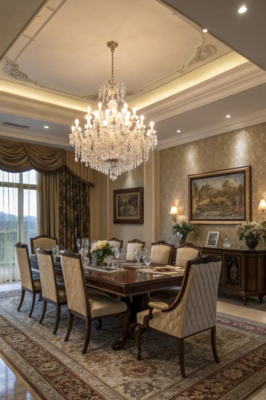 A gemstone candelabra can contribute elegance and sparkle to your room.