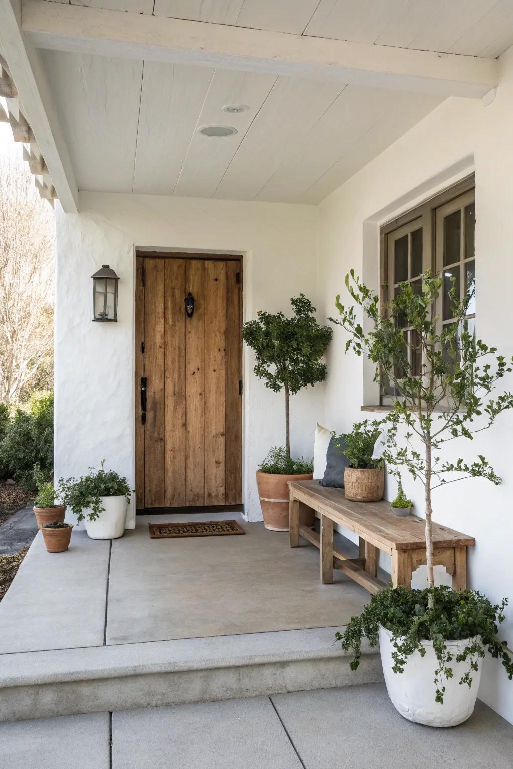Less is more when it comes to a stylish porch.