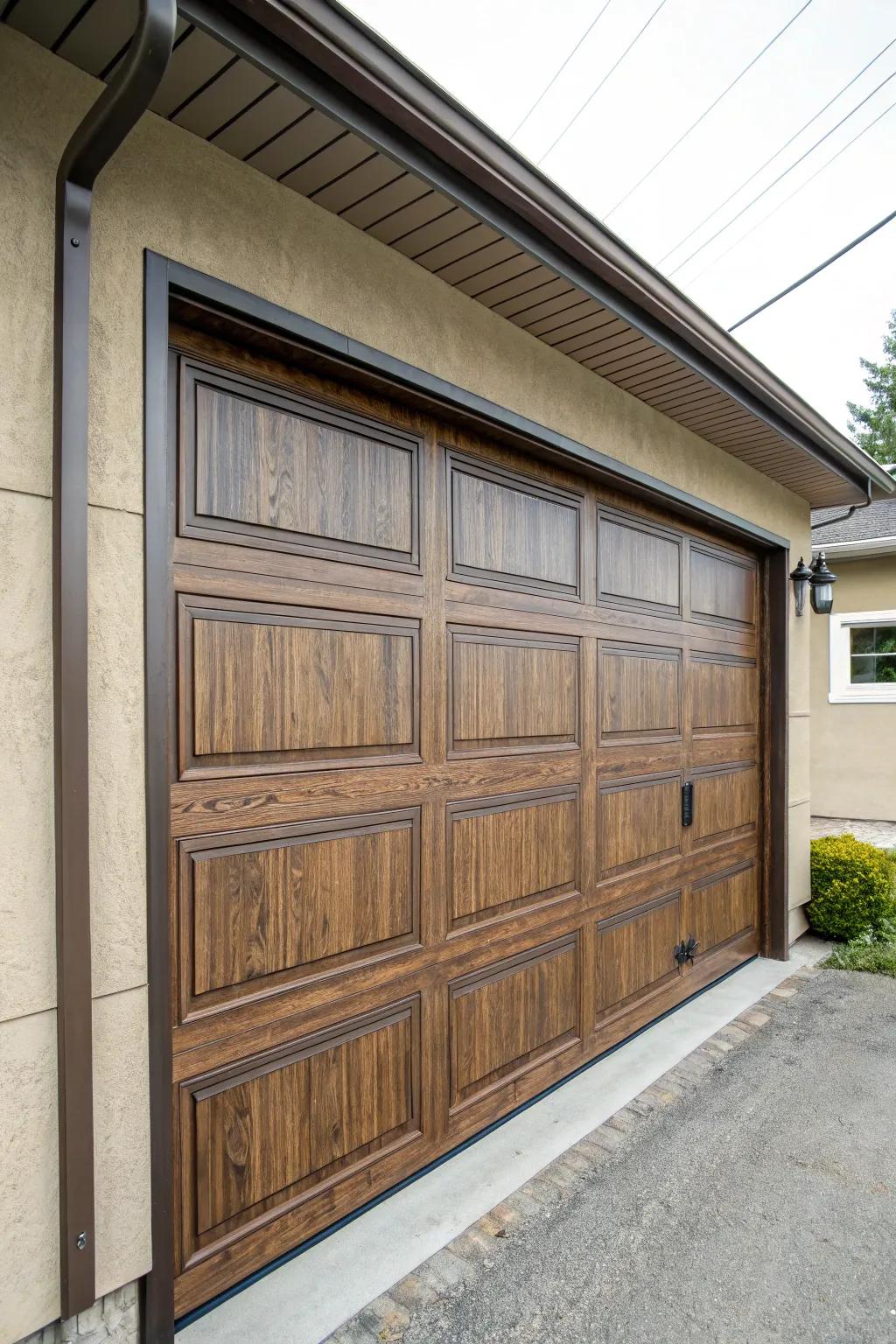 Fake wood for warmth without the upkeep.