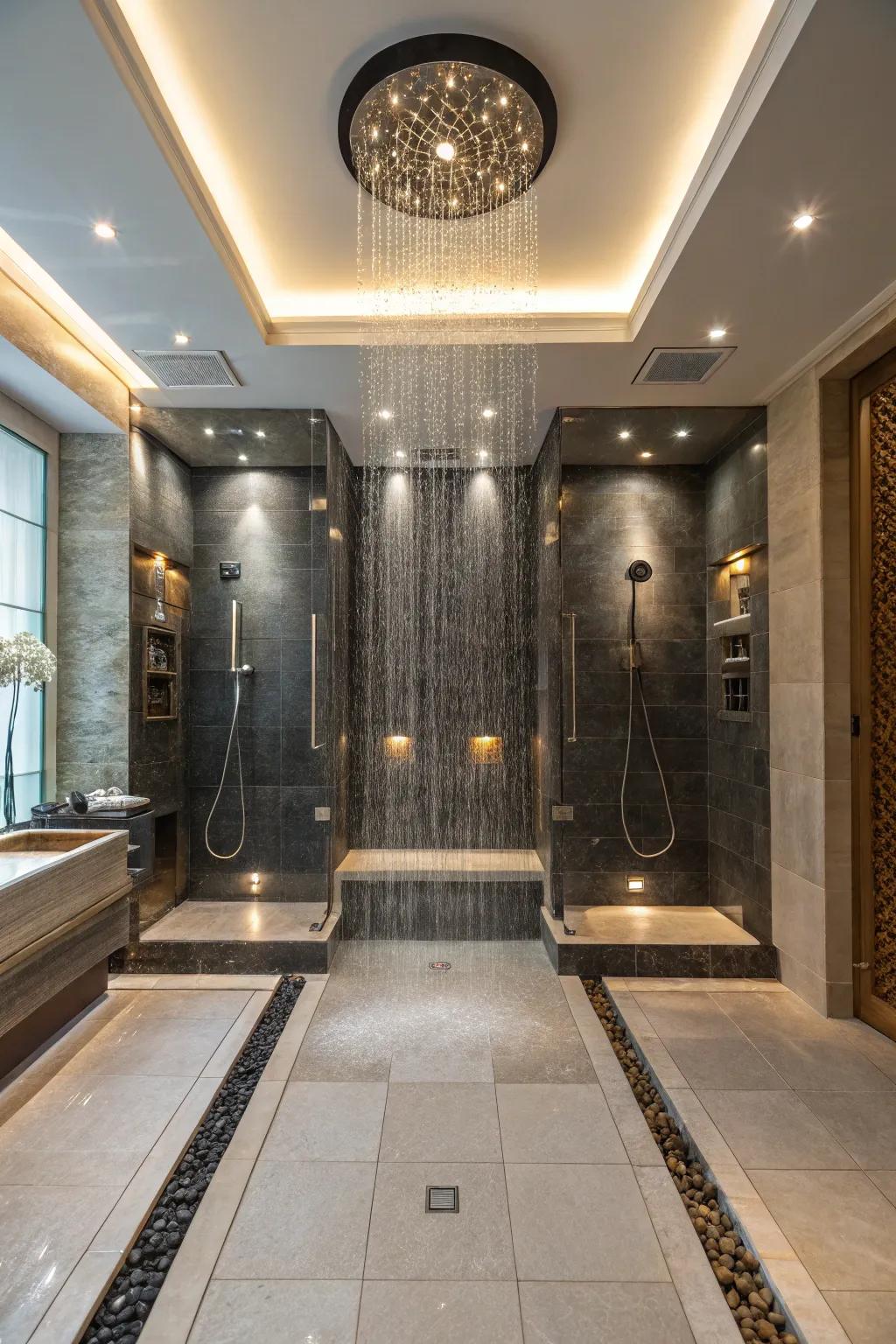 Indulge in a spa-like experience with torso sprays in your shower.