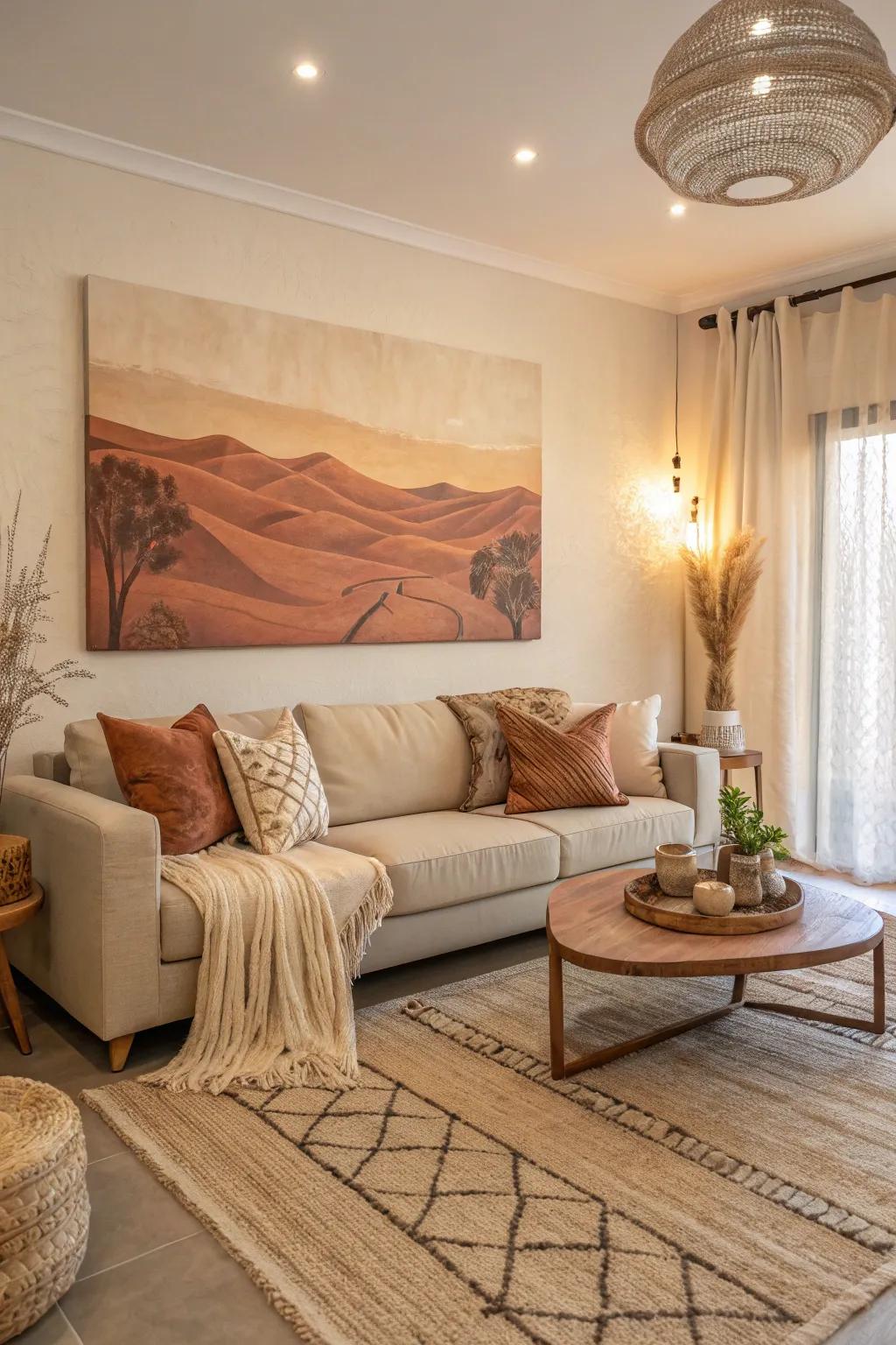 Complete your space with gentle wall art.