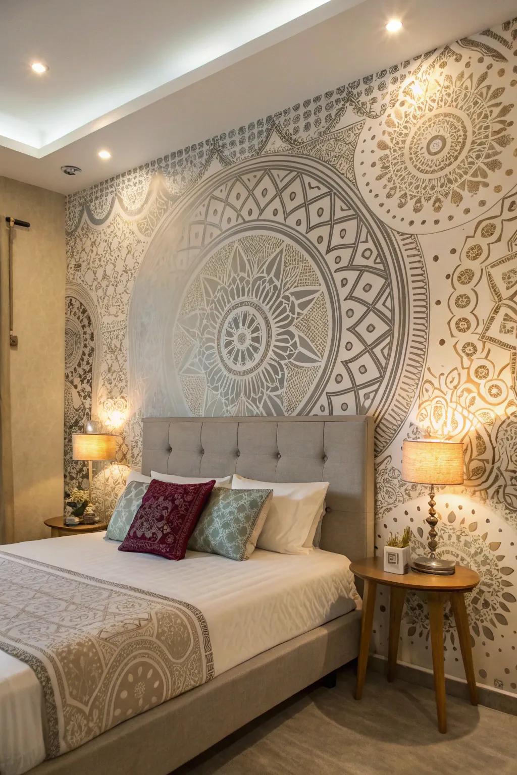 Patterned texture personalizes your space.