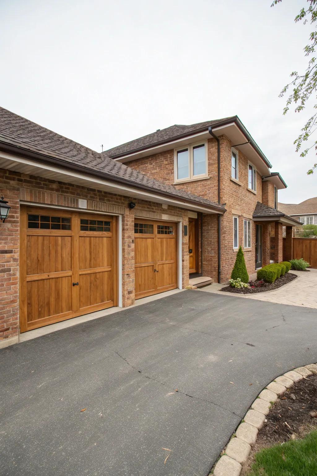Updating garage doors can enhance the overall facade of your home.