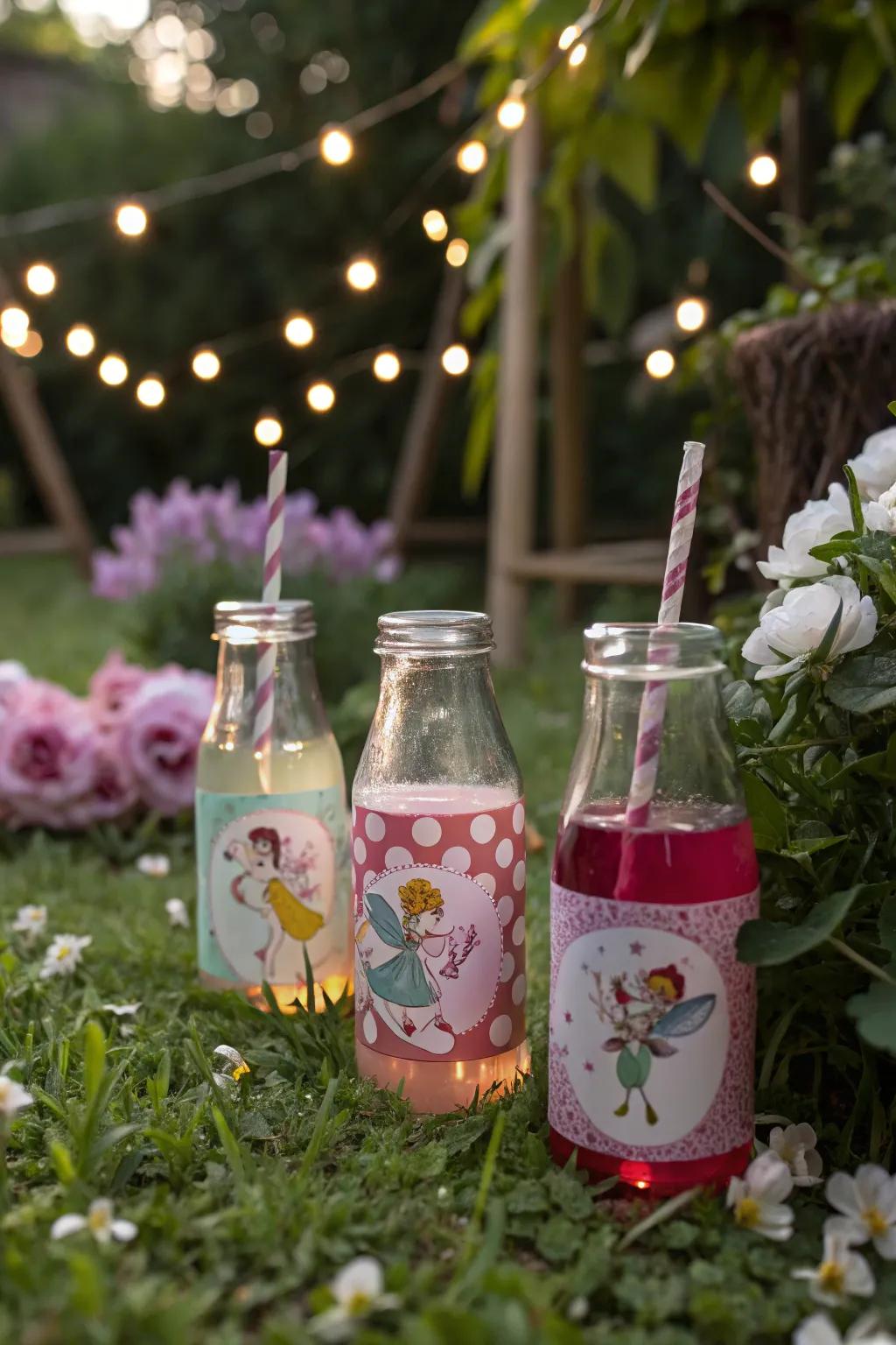 Enchanted elixirs sprinkle a magical essence into the party.