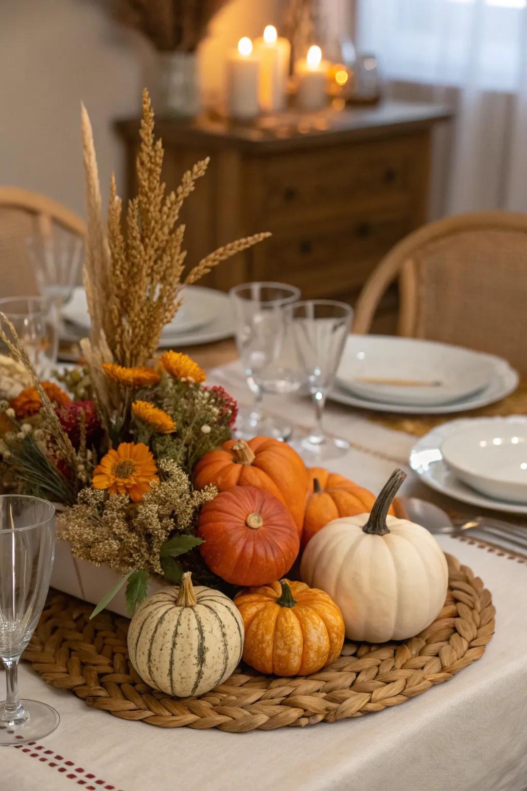 A stunning decoration that celebrates the harvest season.