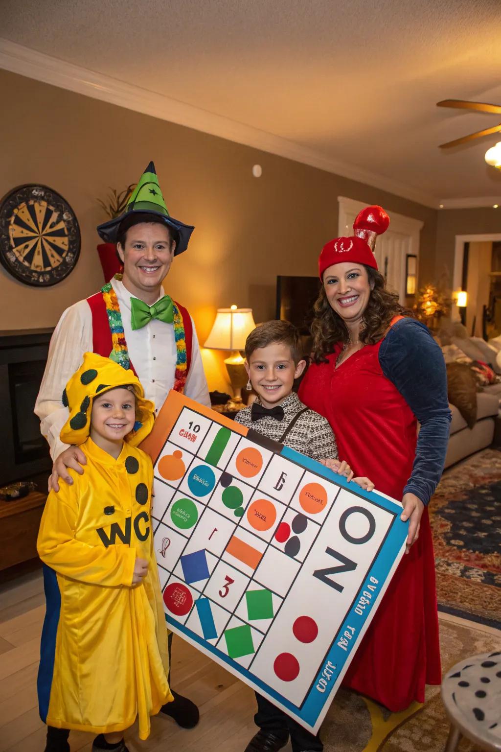 Themed costumes bring creativity and excitement to game night.