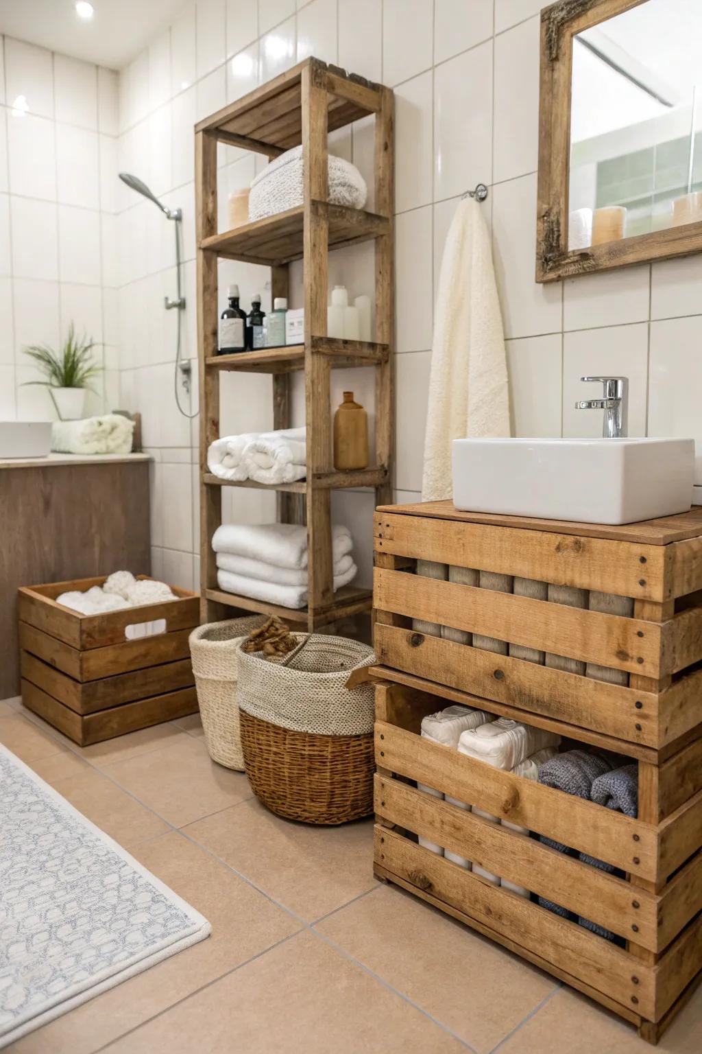 Maintain your washroom orderly via container stowage answers.