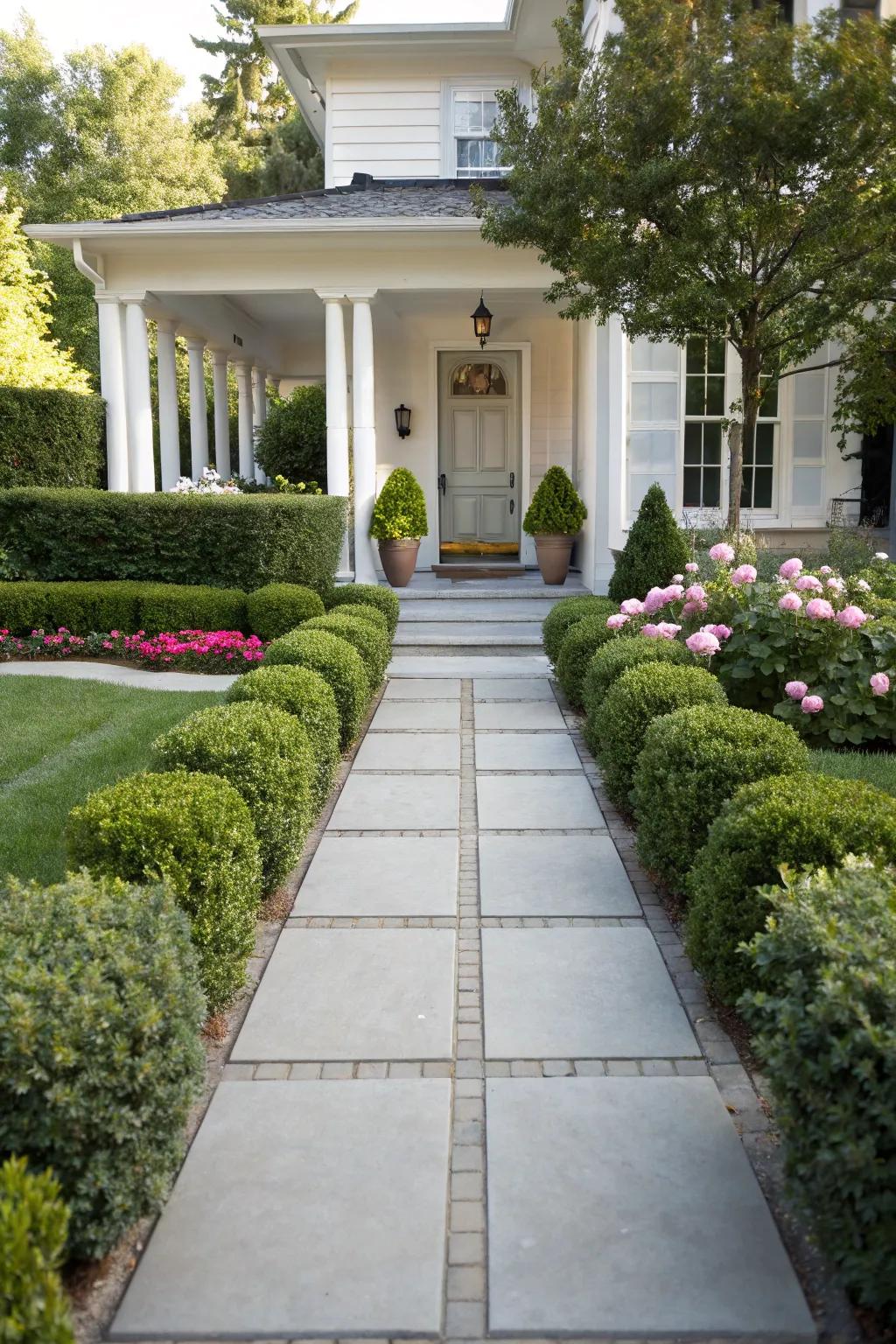 A clear front entrance invites positive energy.