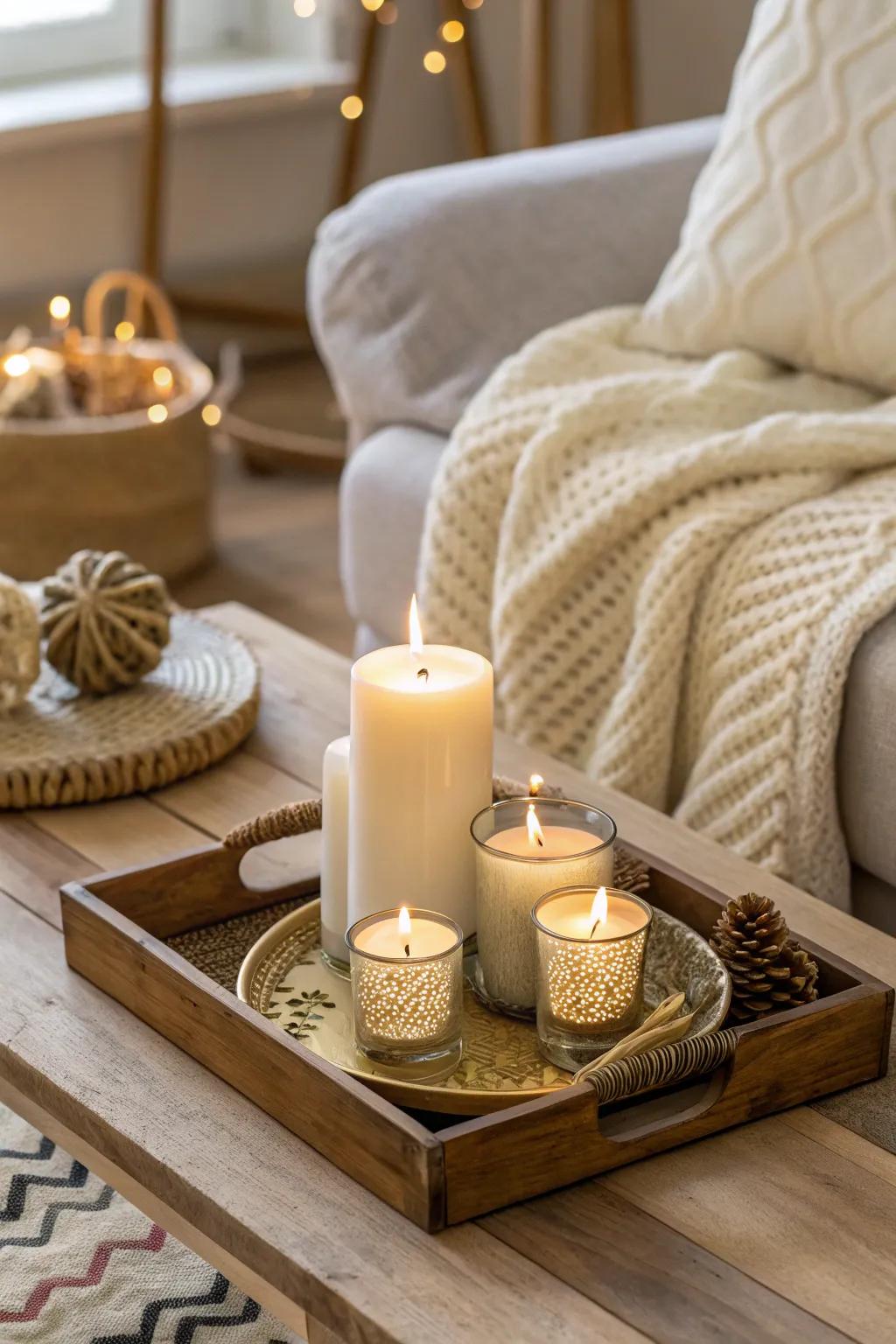 Unify your candlelight with a stunning selection for a neat display.