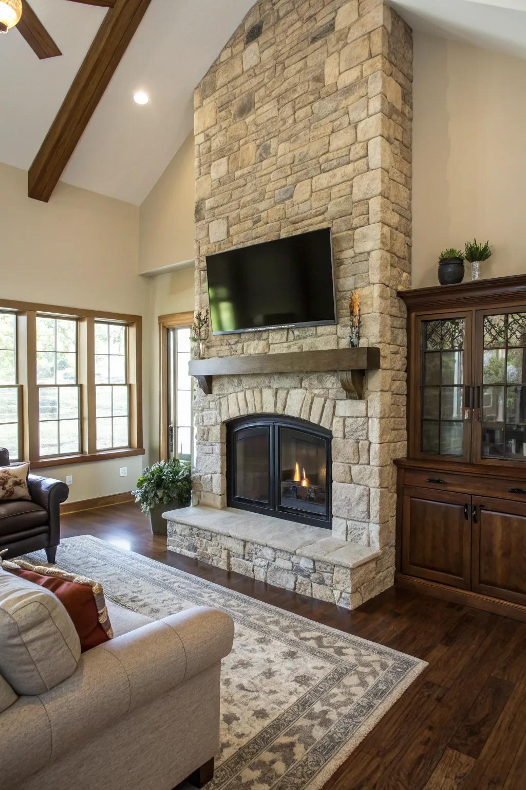 A harmonious mixture of classic and new styles in a living space.