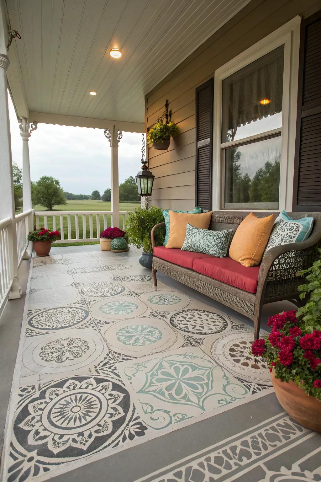 Applied designs can infuse creativity and flair into any floor.