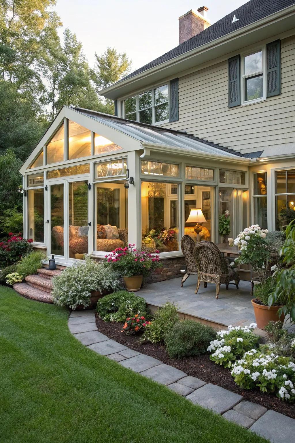A sunroom for every season of the year.