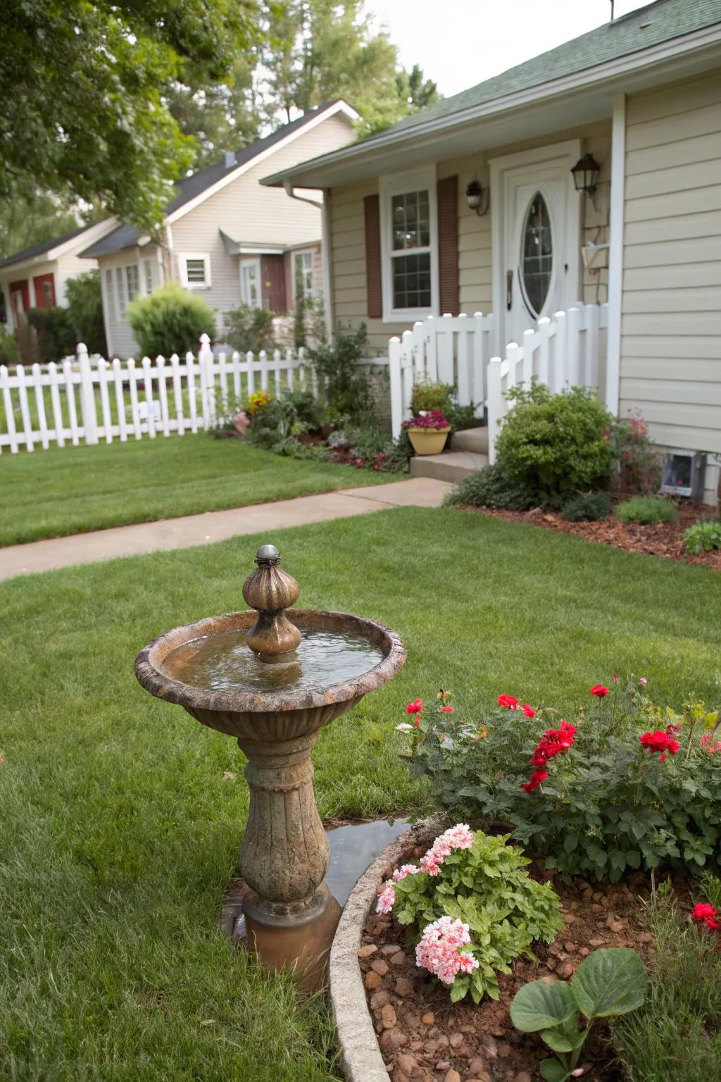 Water accents introduce a calming and inviting element to your garden.