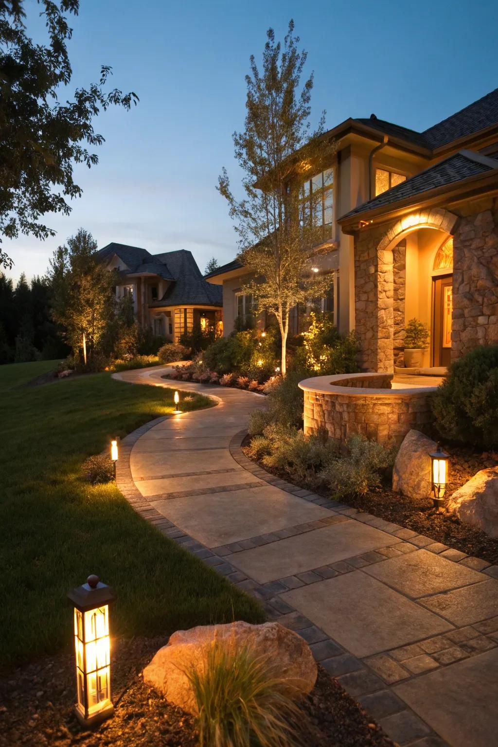 Exterior illumination elevates beauty and safety.