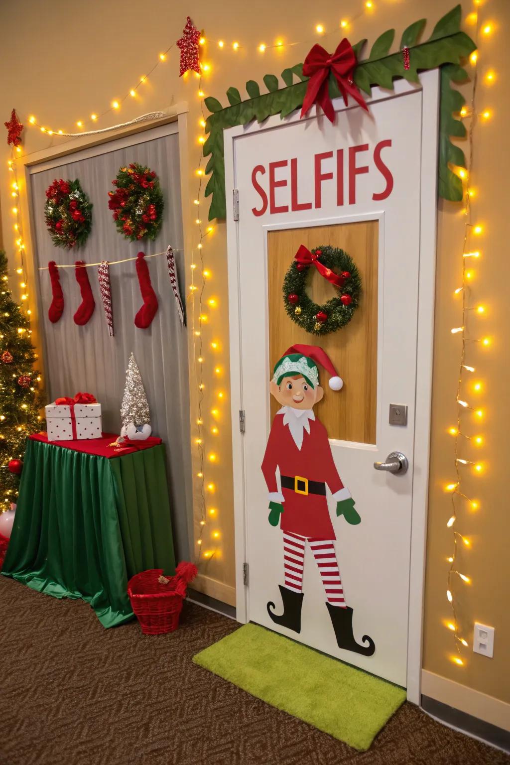 Immerse yourself in the holiday essence with an Elfie Snapping Spot directly at your facade.