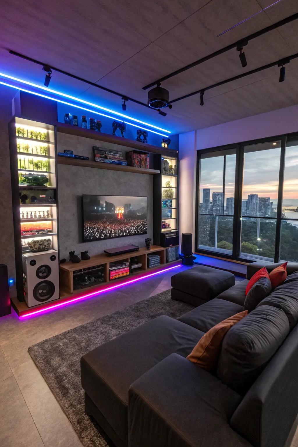 With sound-responsive lighting, you can truly feel the game.