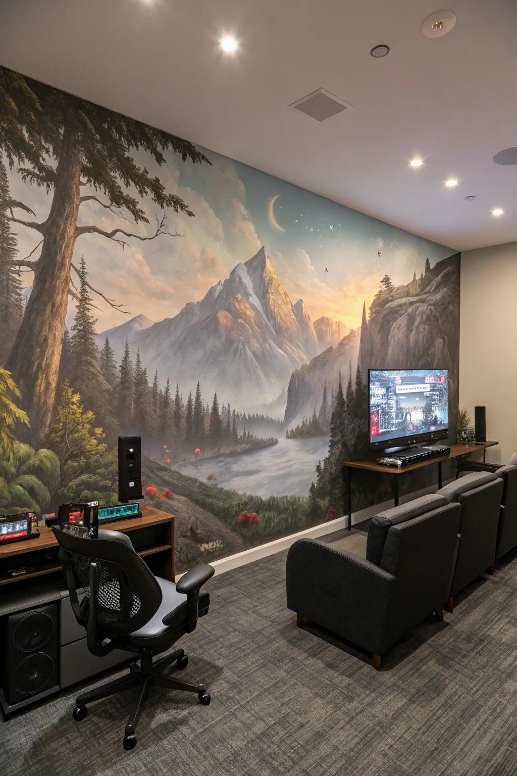 Do-it-yourself decor injects a personal and imaginative touch into your gaming room.