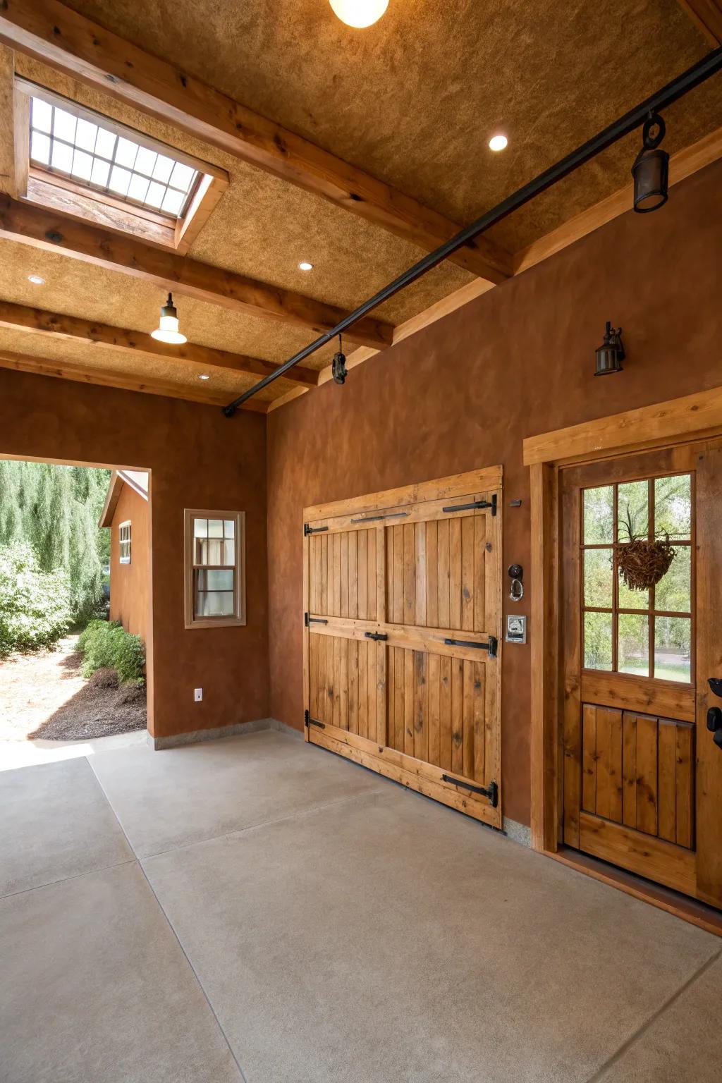 Brown tones have the ability to ground and center your garage's design.