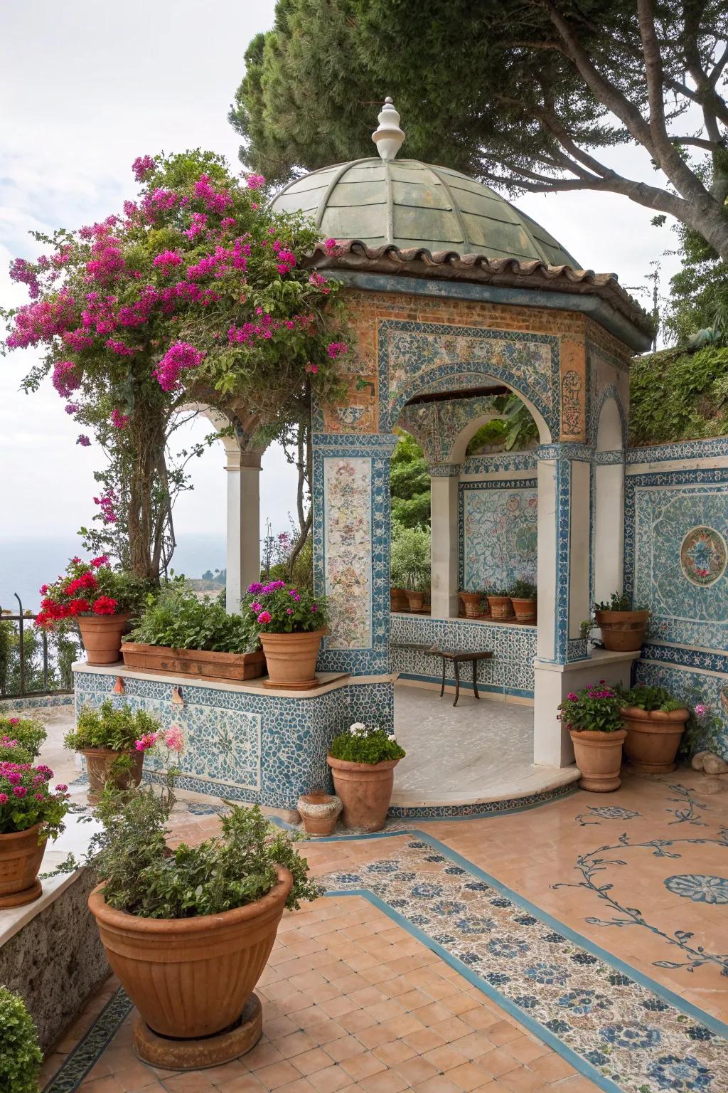 Mediterranean touches fashion an enchanting escape.