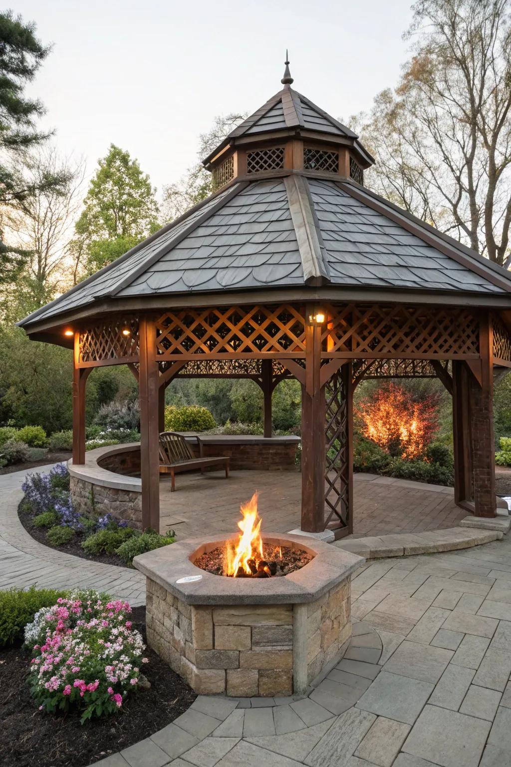 Ingenious architecture imparts a distinctive alteration to your pergola.