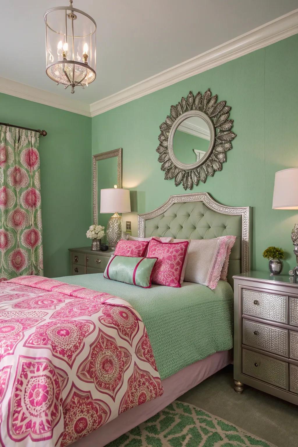 Metallic accents inject contemporary sophistication into your area.